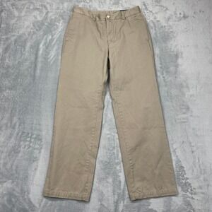 Vineyard Vines Club Pants Womens‎ 30x30 Tan Cotton Twill Flat Front Straight Leg